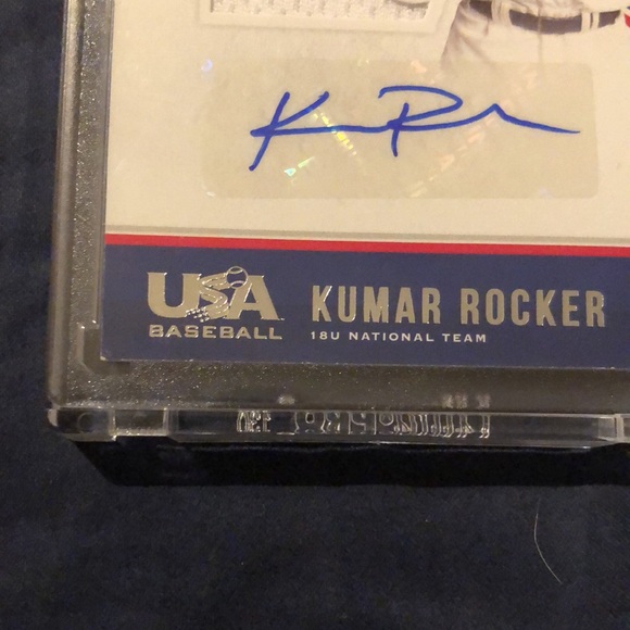 Kumar Rocker autographed baseball card - Picture 3 of 3